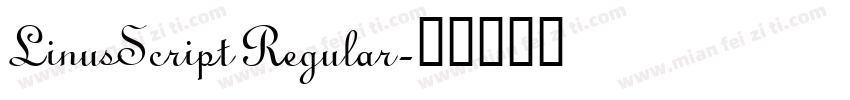 LinusScript Regular字体转换